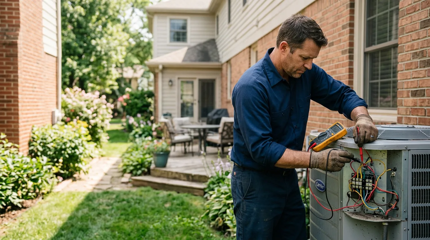 HVAC technician working near Austin, KY